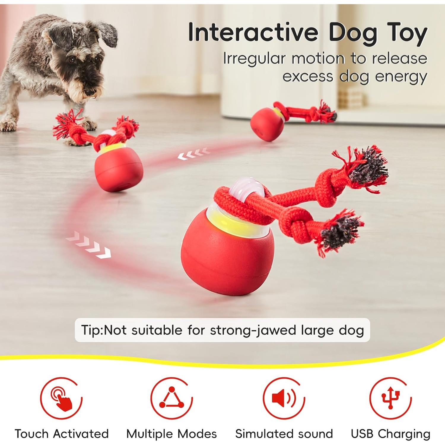 Juguete Interactivo para Perros Potaroma P51 Rojo 8x8x10.8cm