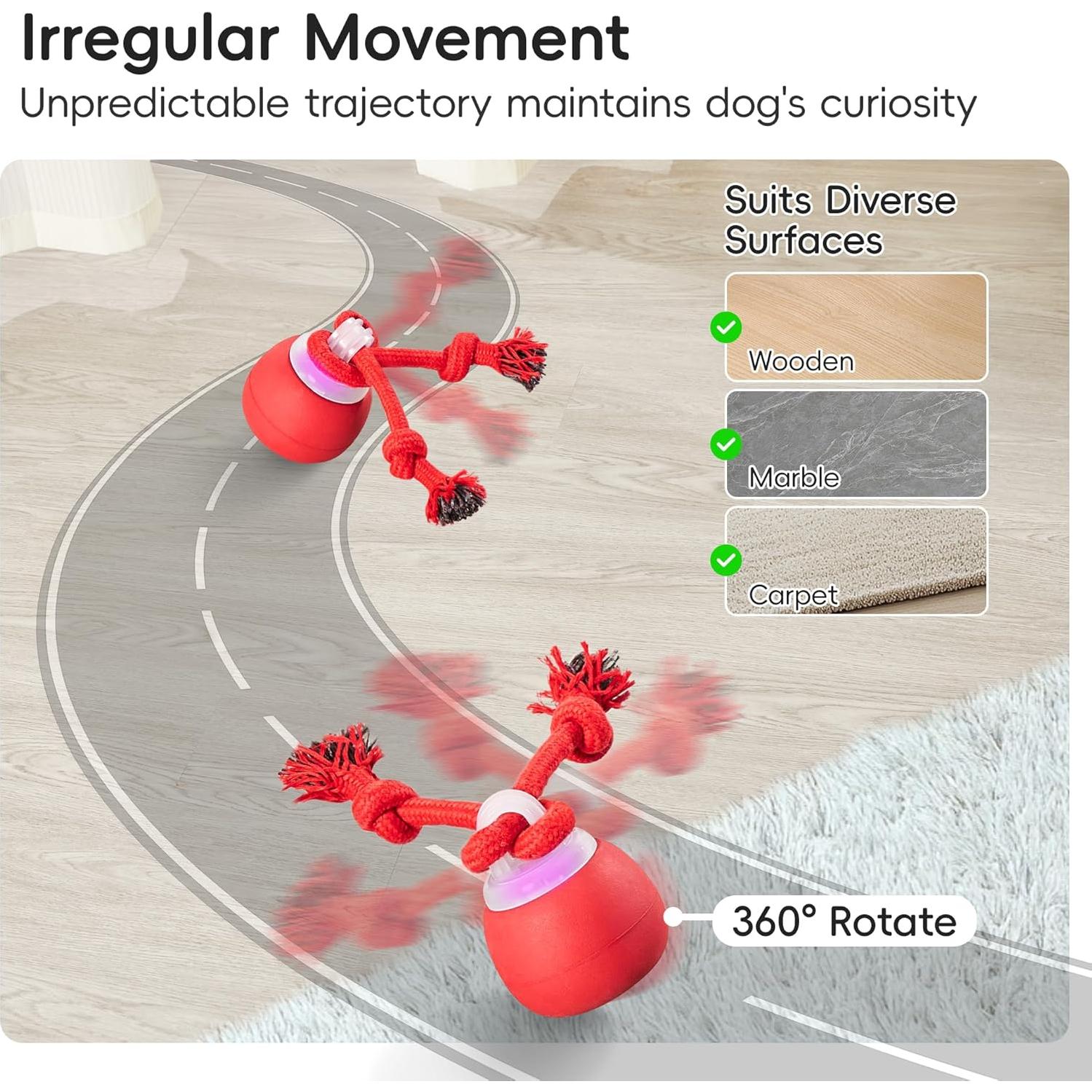 Juguete Interactivo para Perros Potaroma P51 Rojo 8x8x10.8cm