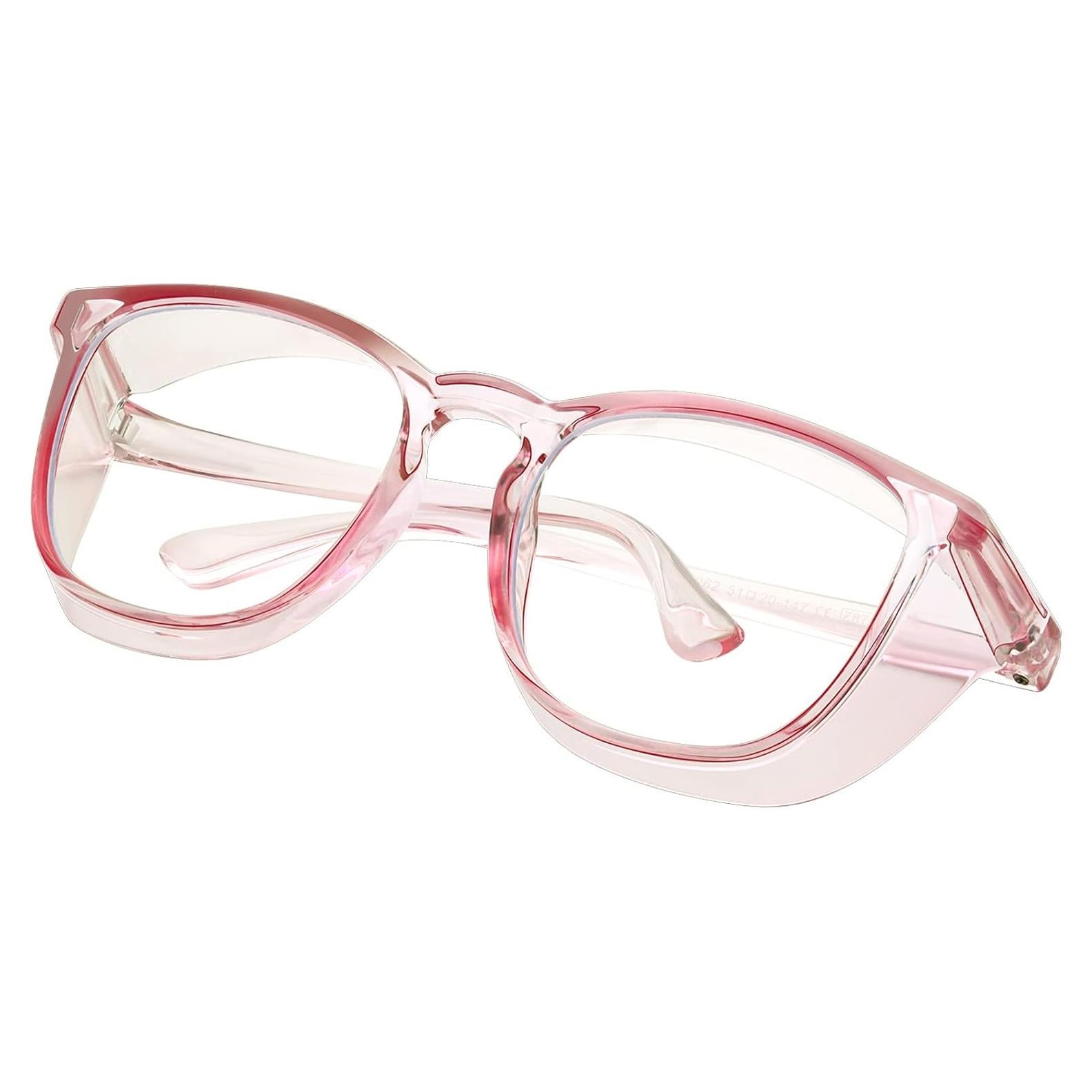 Gafas de Seguridad Konqkin A13 Rosa Anti-Niebla y Luz Azul