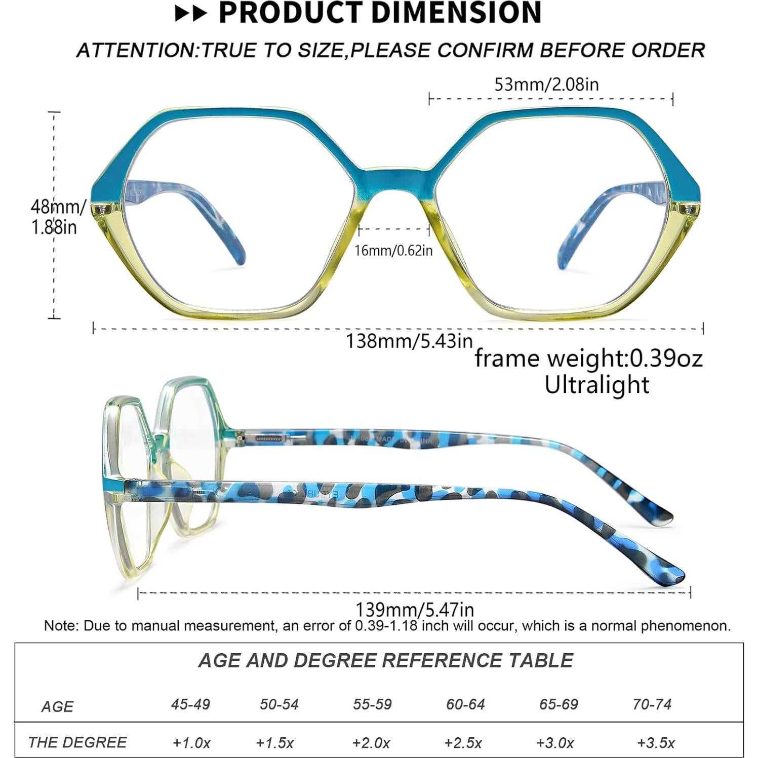 EYEURL Reading Glasses for Women 4-Pack Blue Light Blocking Reading Glasses Vintage Design Diamond-Shaped Frame Spring Hinge Readers Anti Glare Filter Lightweight Eyeglasses,0.0