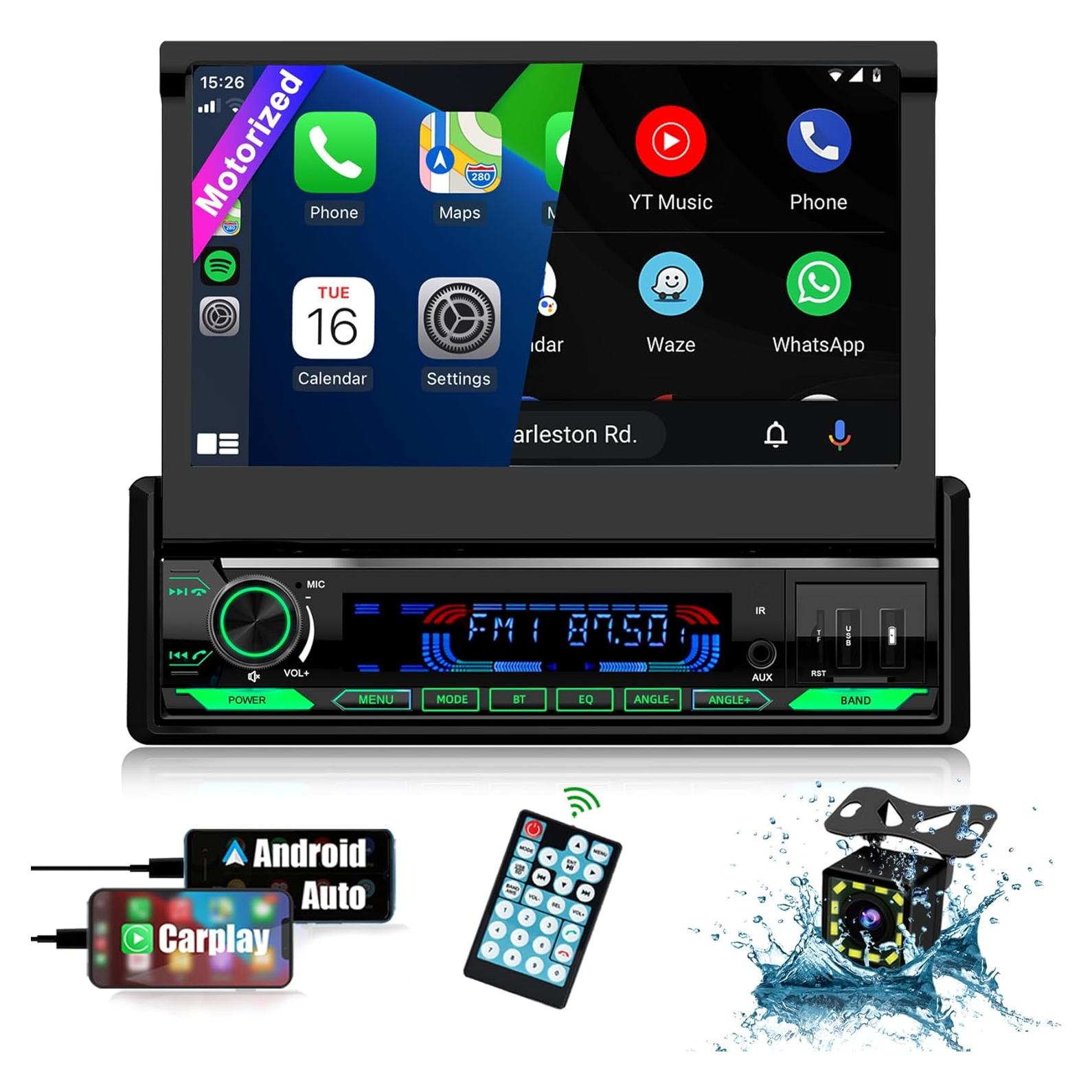 Estéreo de Coche 1 Din TONIKPMS-T con Pantalla 7" HD