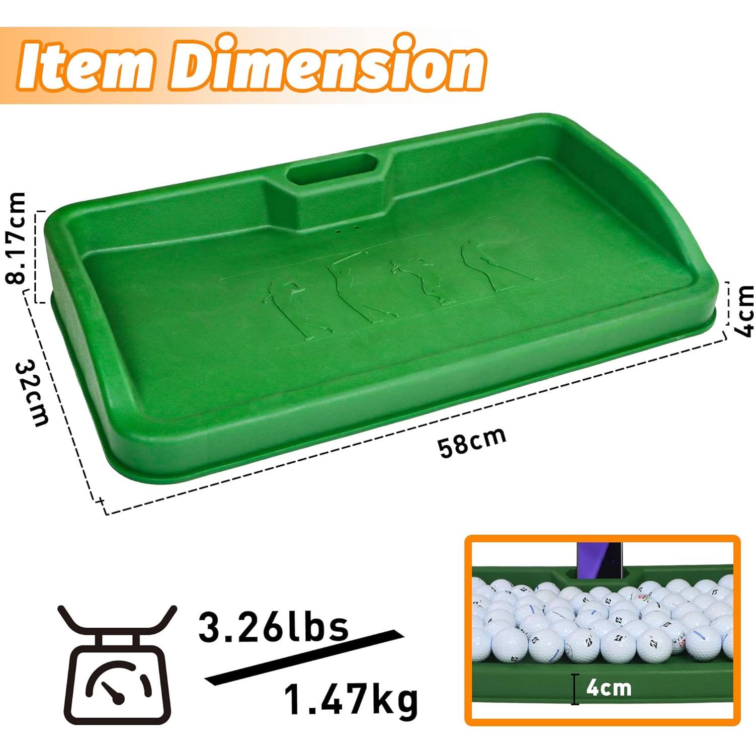 Bandeja de Pelotas de Golf Golfupp con Soporte para Móvil