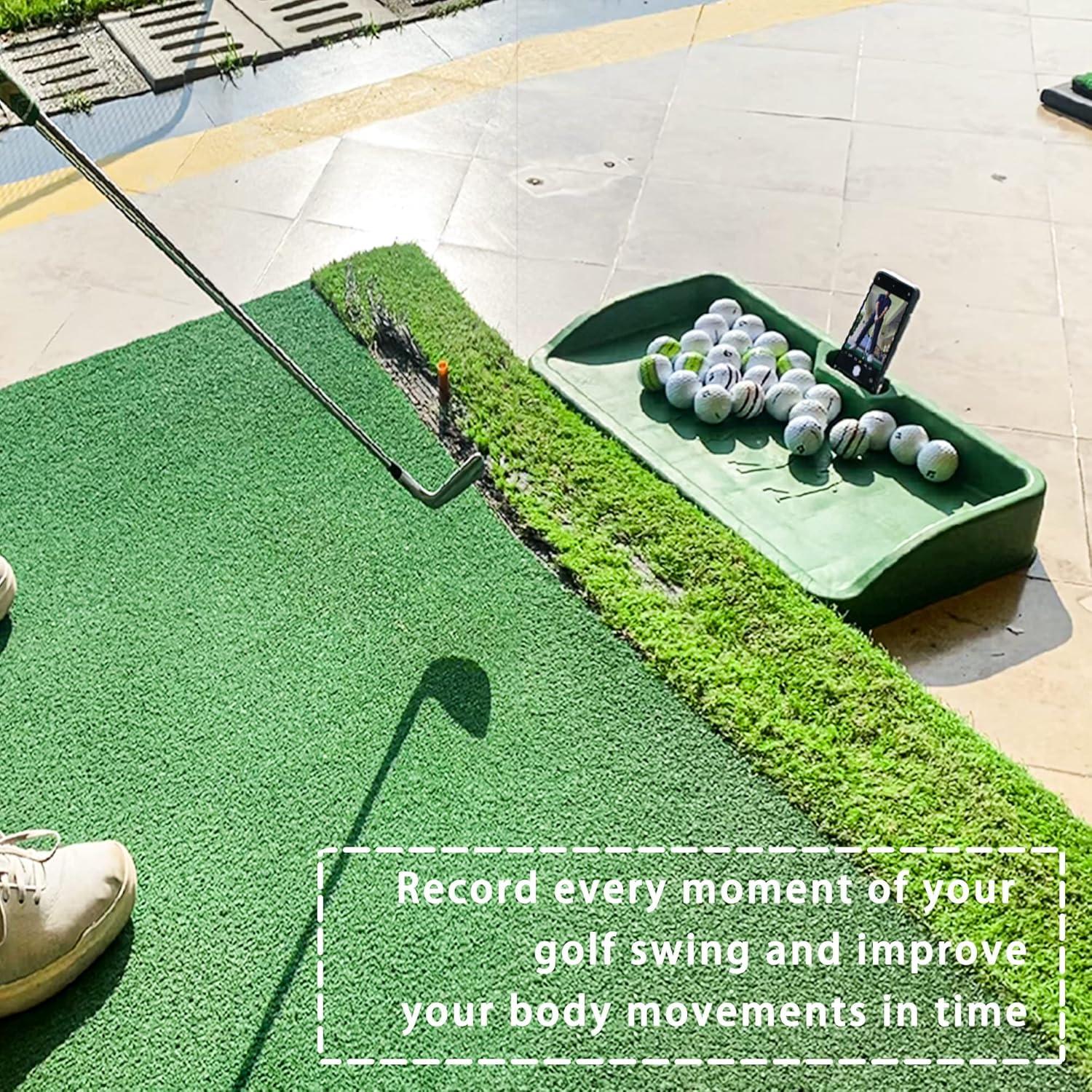 Bandeja de Pelotas de Golf Golfupp con Soporte para Móvil