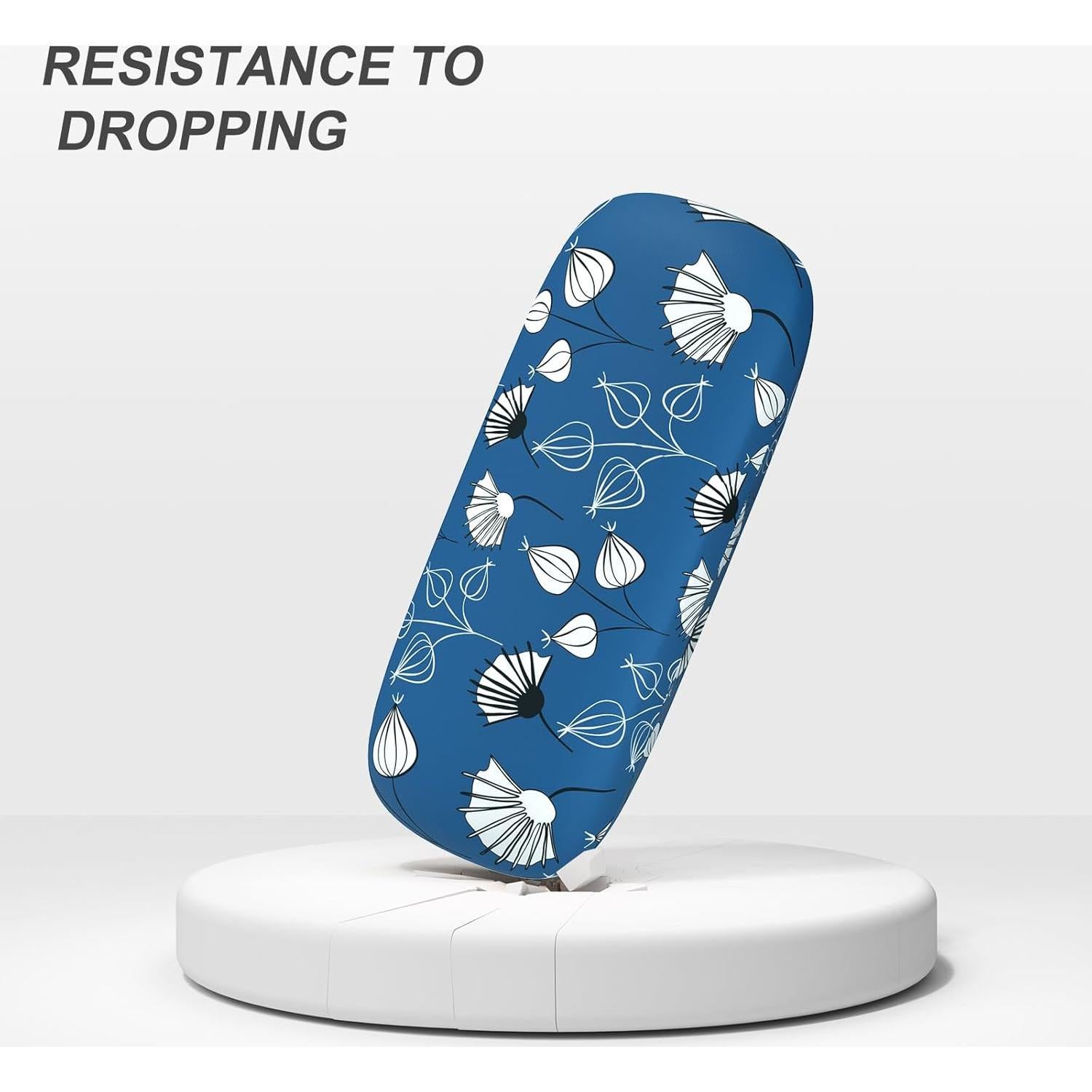 Estuche para Gafas ZAXMEY Duro Floral con Paño de Limpieza