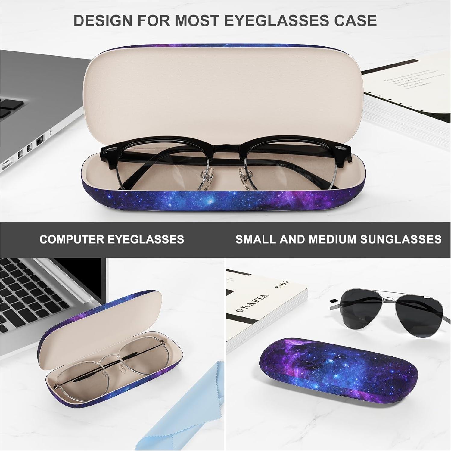 Estuche para Gafas ZAXMEY Duro Universal con Paño Limpieza