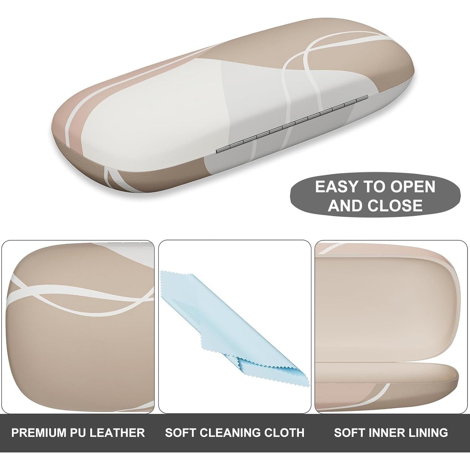 Estuche para Gafas ZAXMEY Duro Universal con Paño Limpieza