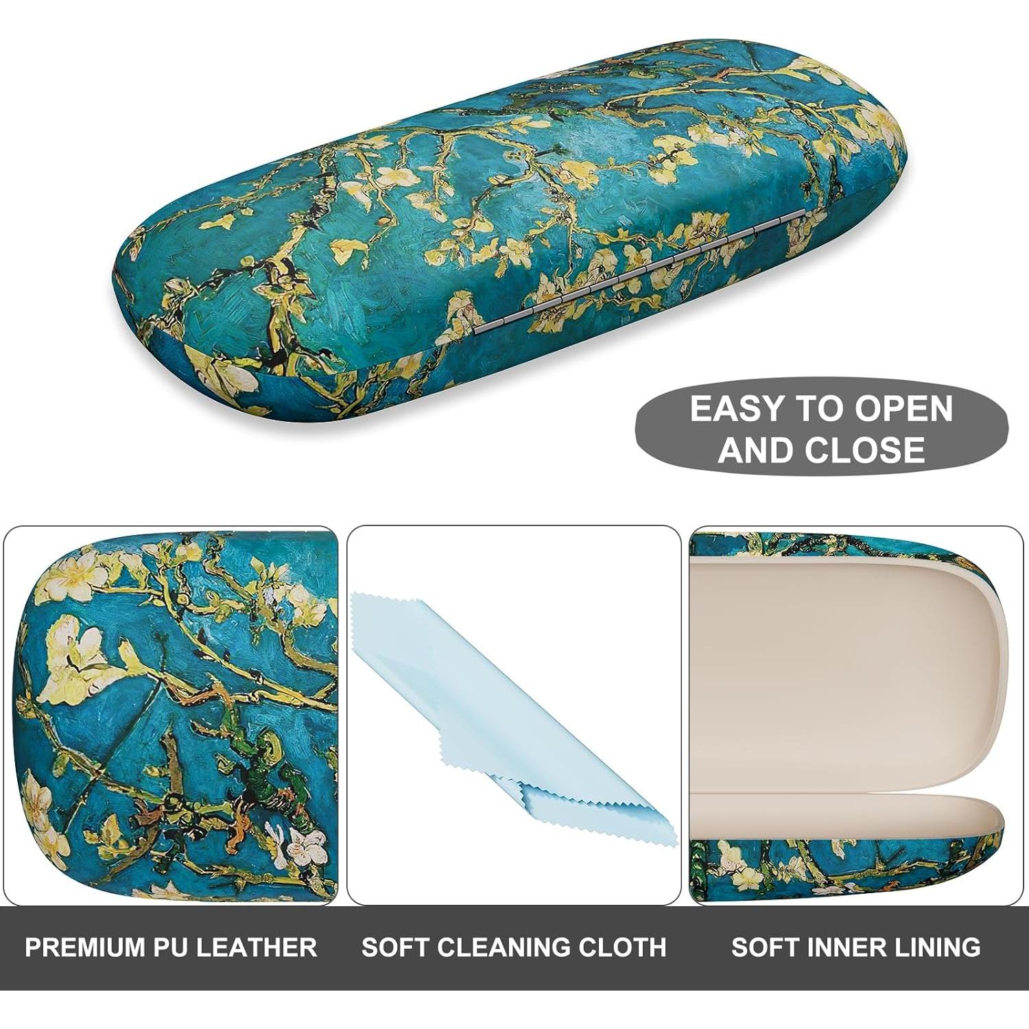 Estuche para Gafas ZAXMEY Duro Universal con Paño Limpieza