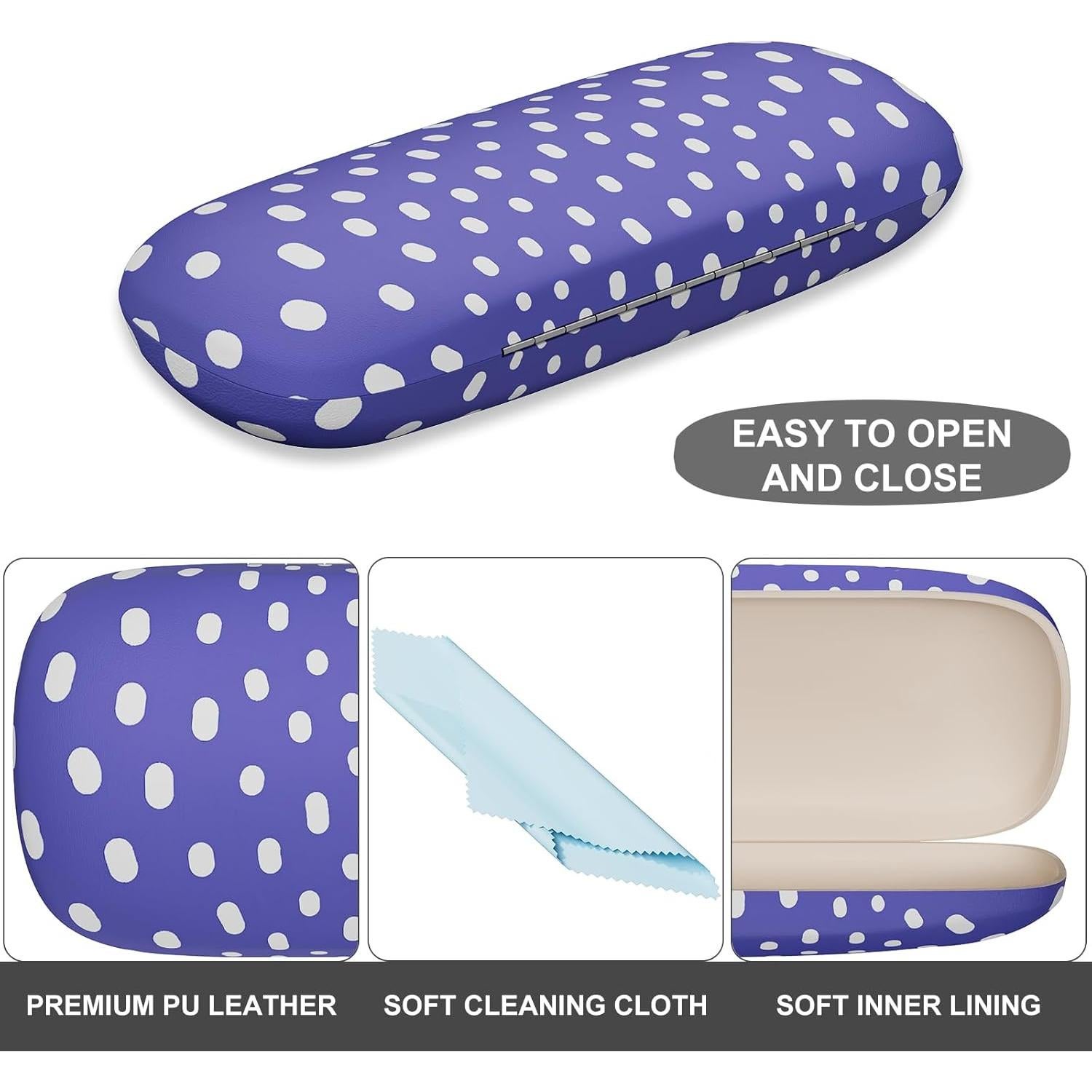 Estuche para Gafas ZAXMEY Duro Universal con Paño Limpieza