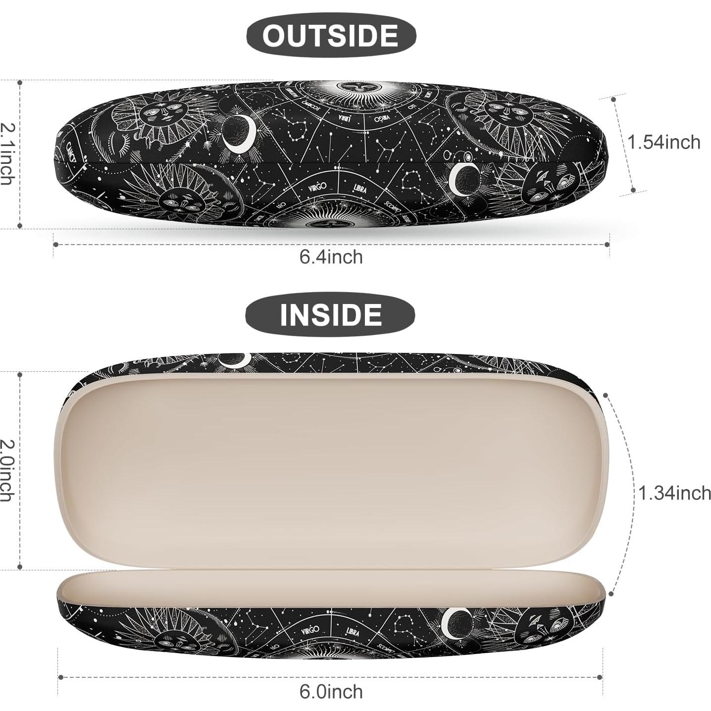 Estuche para Gafas ZAXMEY Duro Universal con Paño Limpieza