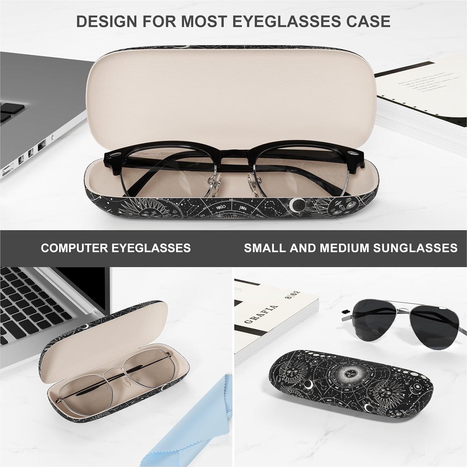 Estuche para Gafas ZAXMEY Duro Universal con Paño Limpieza