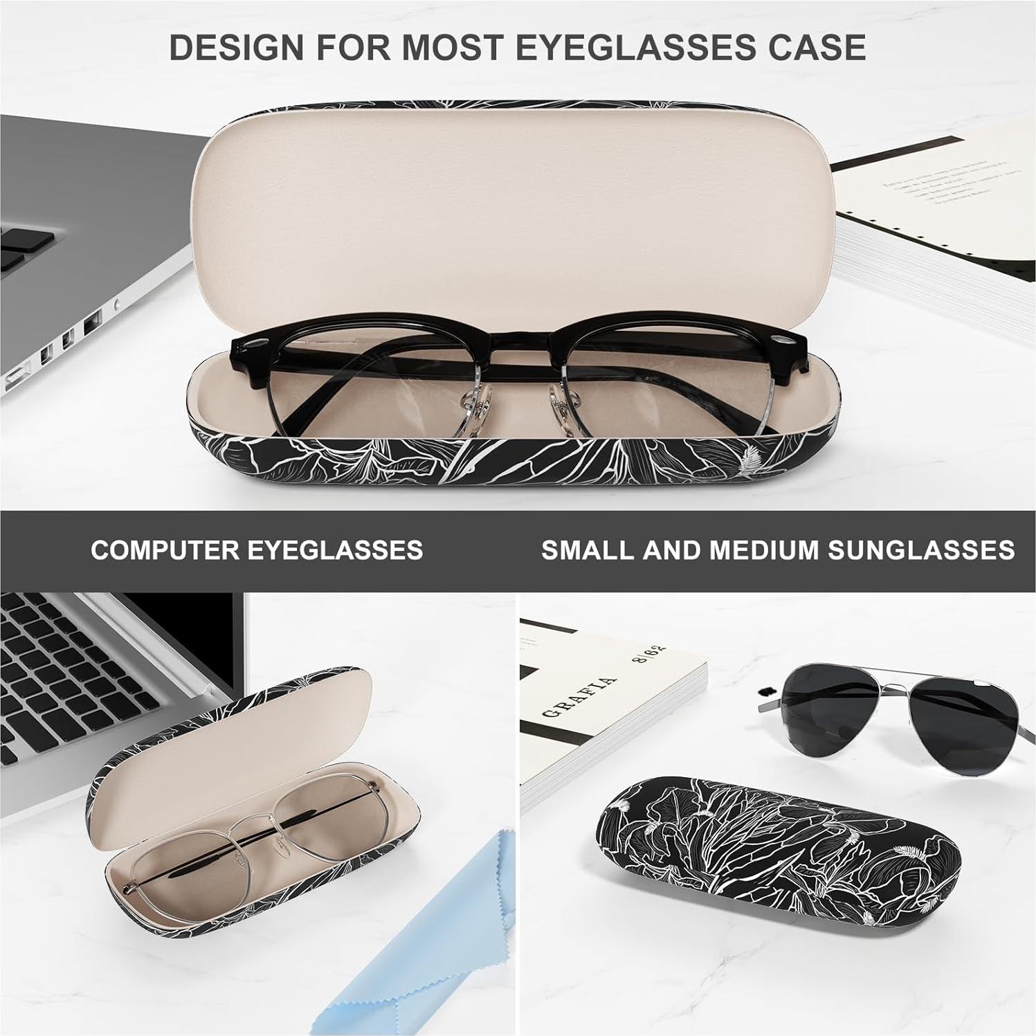 Estuche para Gafas ZAXMEY Duro Universal con Paño Limpieza