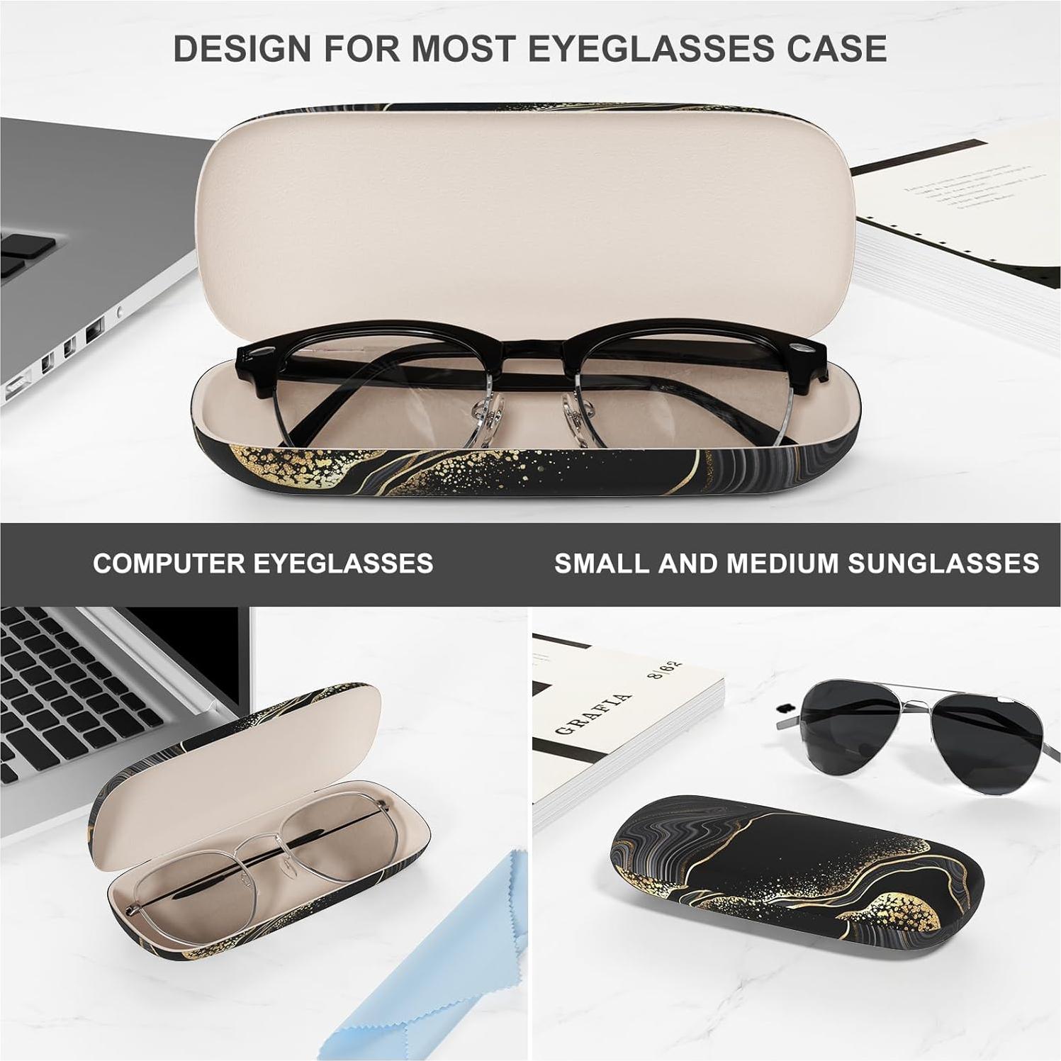 Estuche para Gafas ZAXMEY Duro Universal con Paño Limpieza