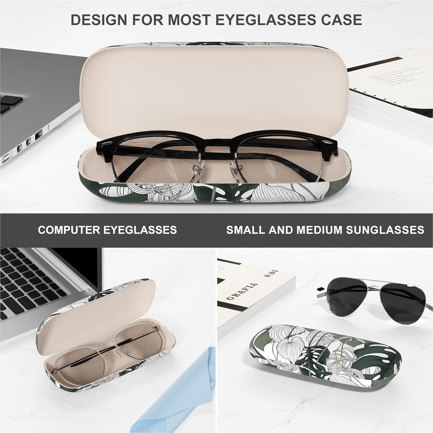 Estuche para Gafas ZAXMEY Duro Universal con Paño Limpieza