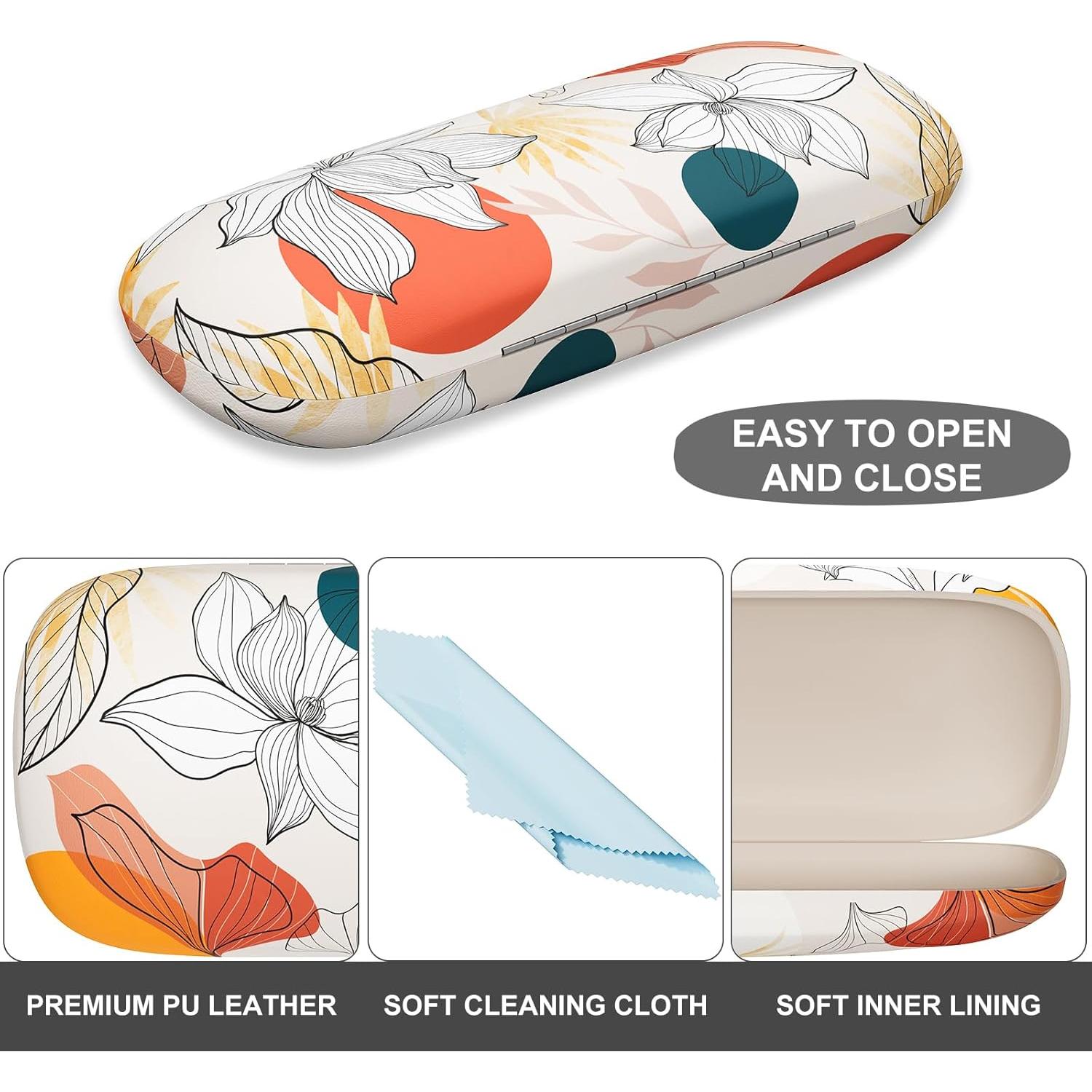 Estuche para Gafas ZAXMEY Duro Universal con Paño Limpieza