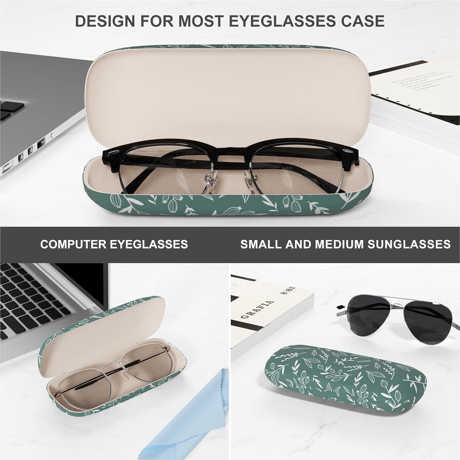 Estuche para Gafas ZAXMEY Duro Universal con Paño Limpieza