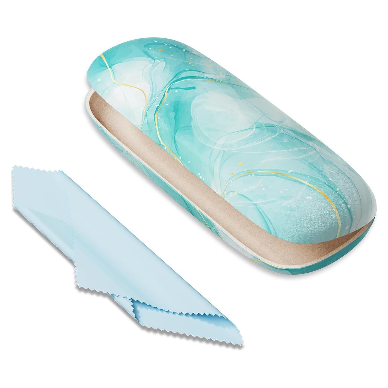 Estuche para Gafas ZAXMEY Duro Verde Soñado con Paño