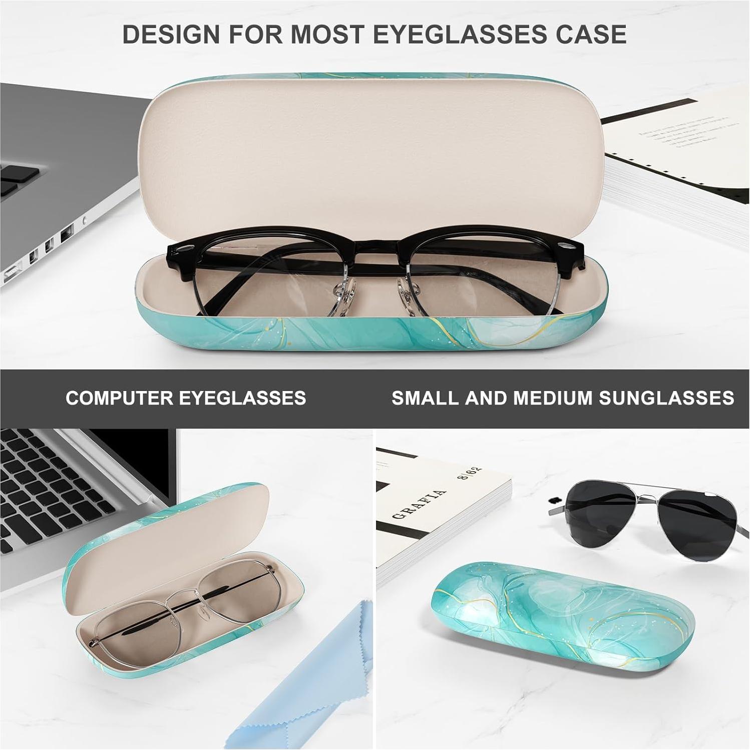 Estuche para Gafas ZAXMEY Duro Verde Soñado con Paño