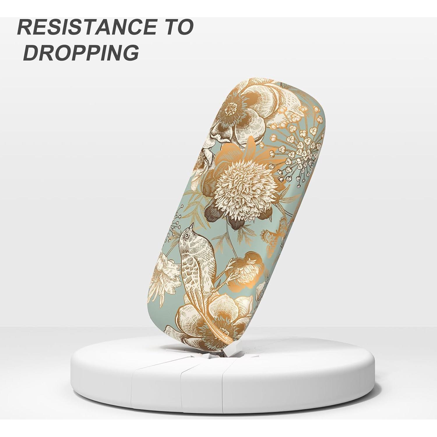 Estuche para Gafas ZAXMEY Duro Universal Floral con Paño