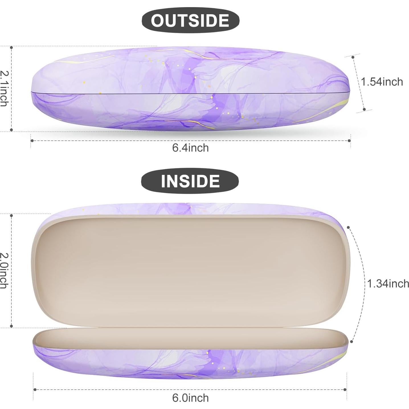 Estuche para Gafas ZAXMEY Duro Universal con Paño Limpieza