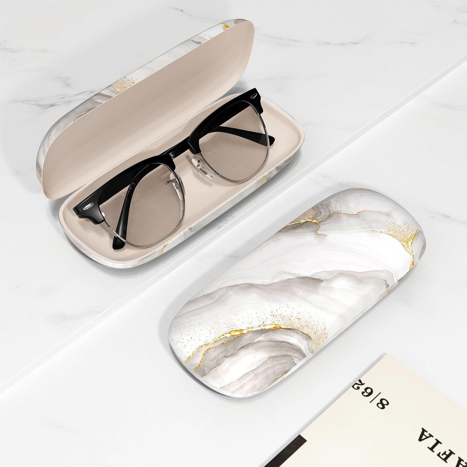 Estuche para Gafas ZAXMEY Duro con Paño de Limpieza