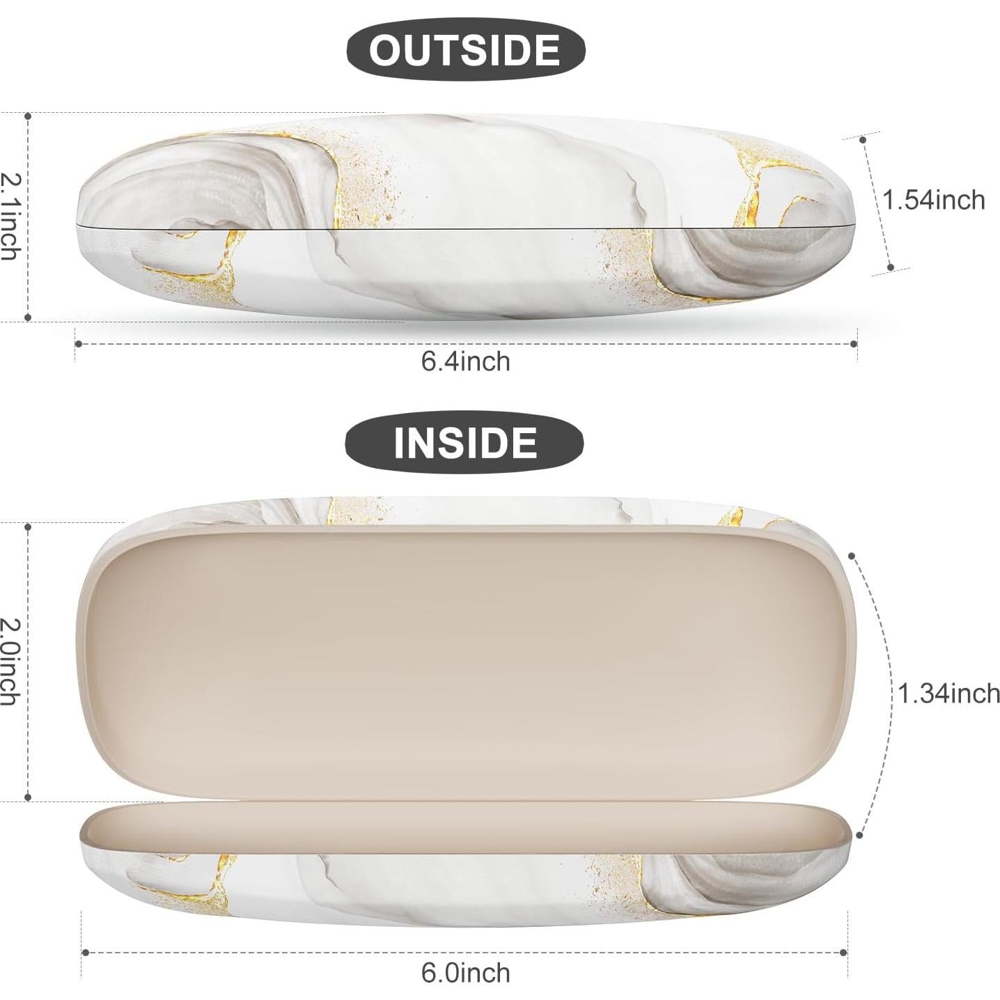 Estuche para Gafas ZAXMEY Duro con Paño de Limpieza