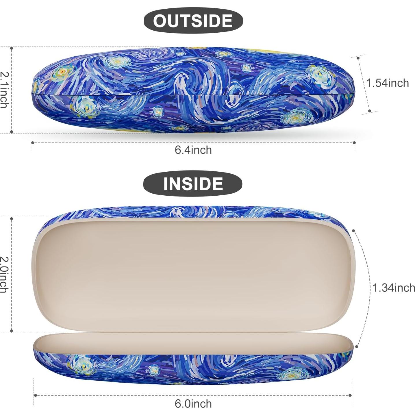 Estuche para Gafas ZAXMEY Duro Universal con Paño Limpieza