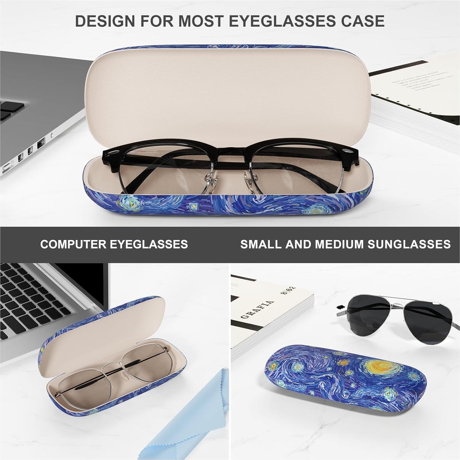 Estuche para Gafas ZAXMEY Duro Universal con Paño Limpieza