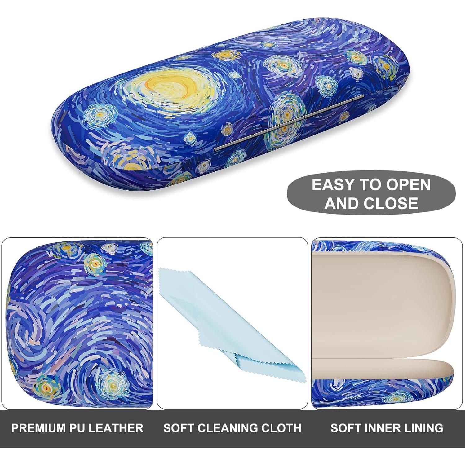 Estuche para Gafas ZAXMEY Duro Universal con Paño Limpieza