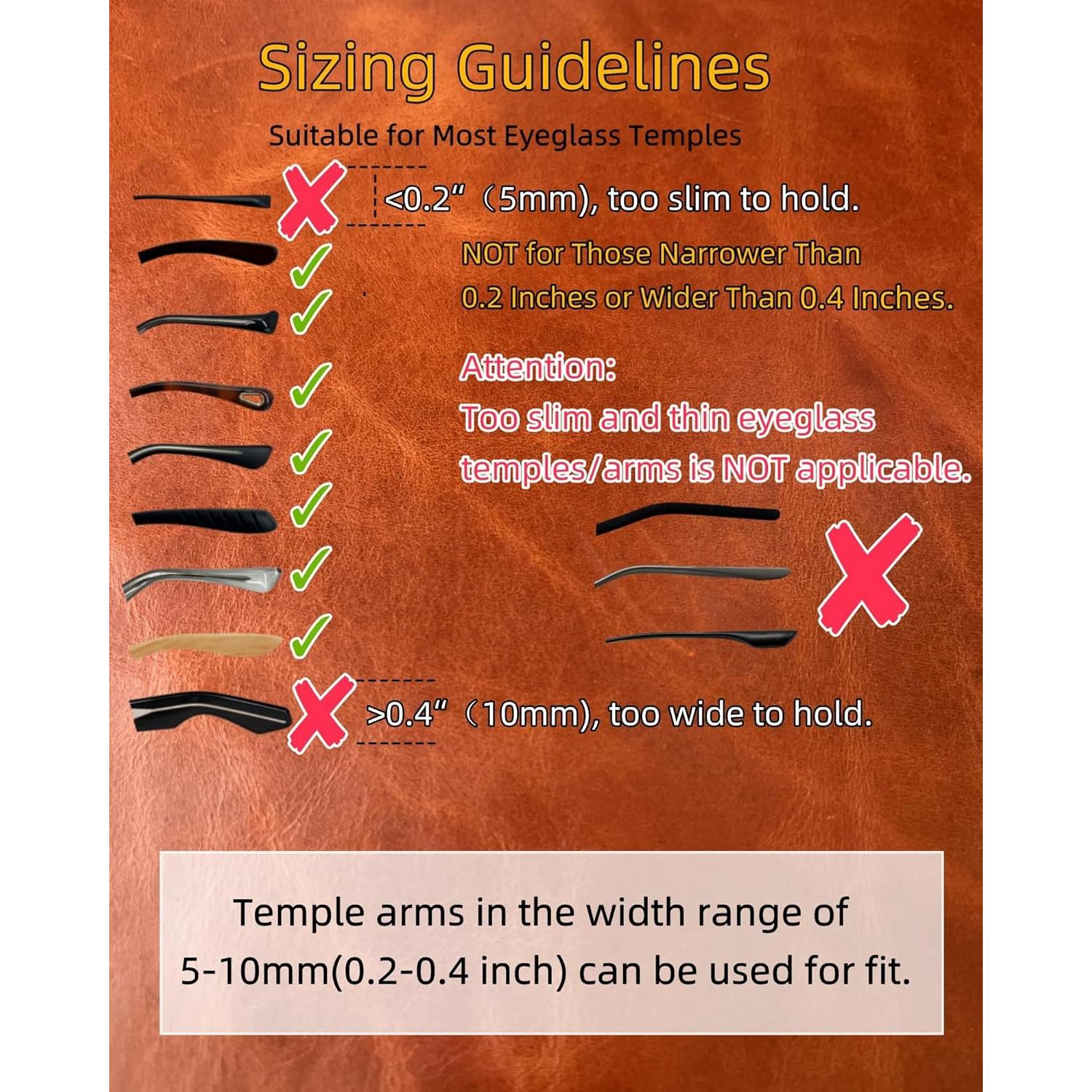 Correa de Gafas de Cuero PVS-002 Azul Océano Unisex