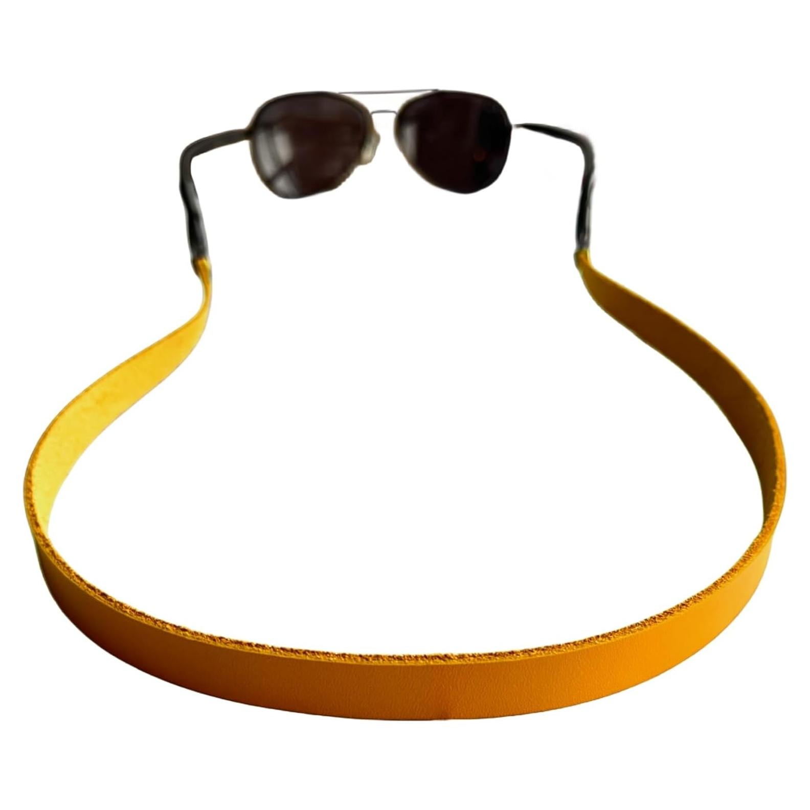 Correa de Gafas de Cuero PVS-002 Naranja Vibrante Unisex