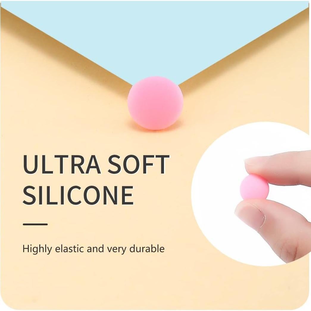 15 Pares de Retenedores de Gafas Silicona Frijol Rosa