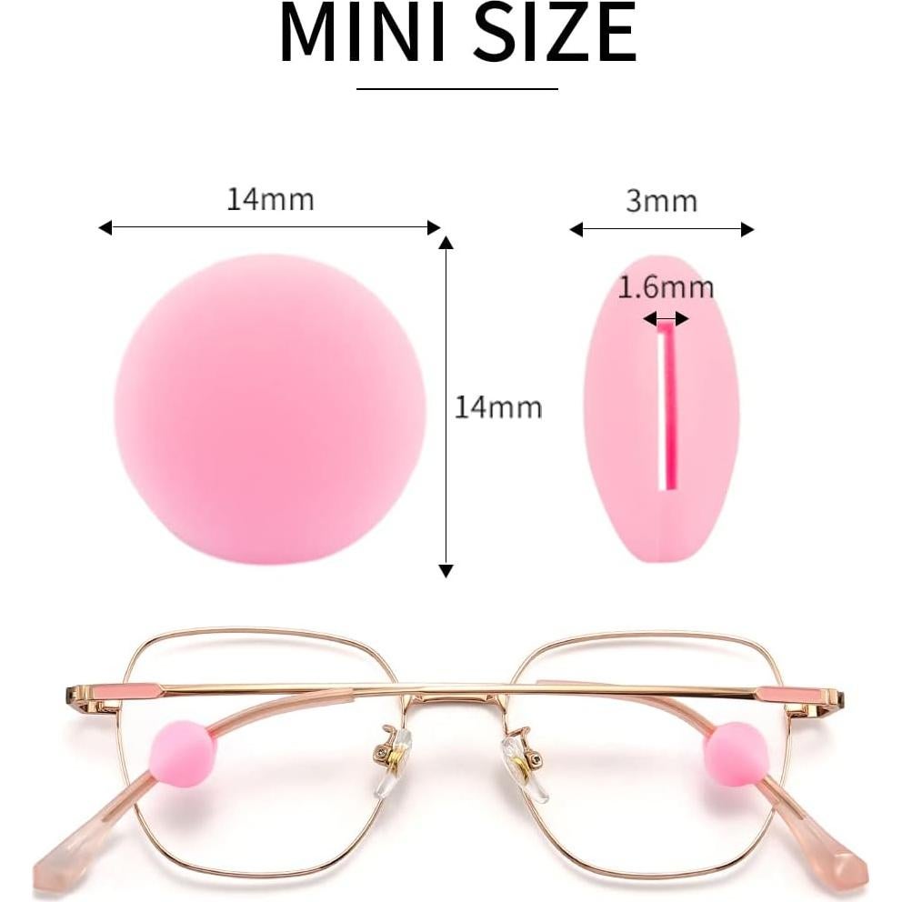 15 Pares de Retenedores de Gafas Silicona iGeyzoe Frijol Blanco