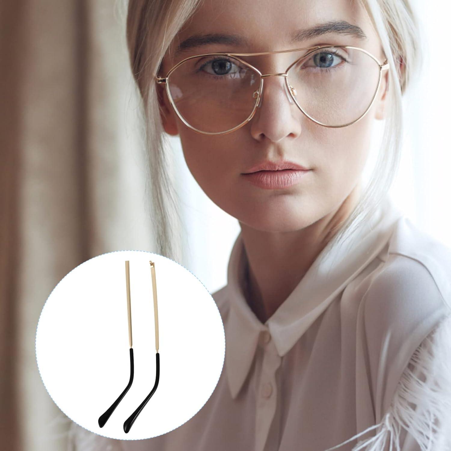 FAVOMOTO Gafas de Metal Reemplazo Universal Doradas