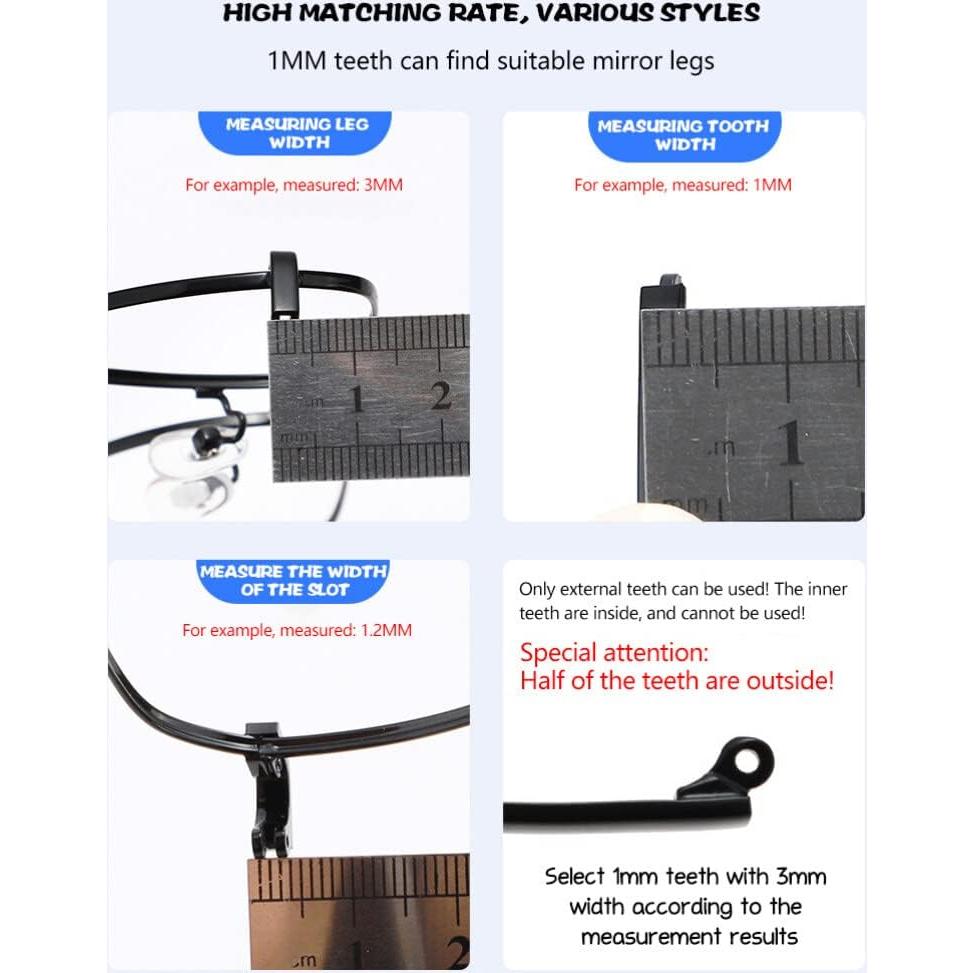 FAVOMOTO Gafas de Metal Reemplazo Universal Doradas