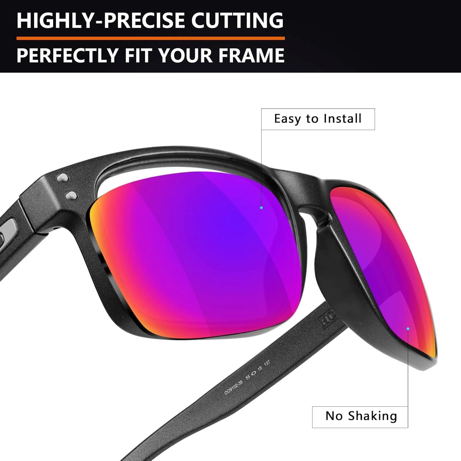 Lentes de Reemplazo Polarizados Alphax para Oakley Holbrook