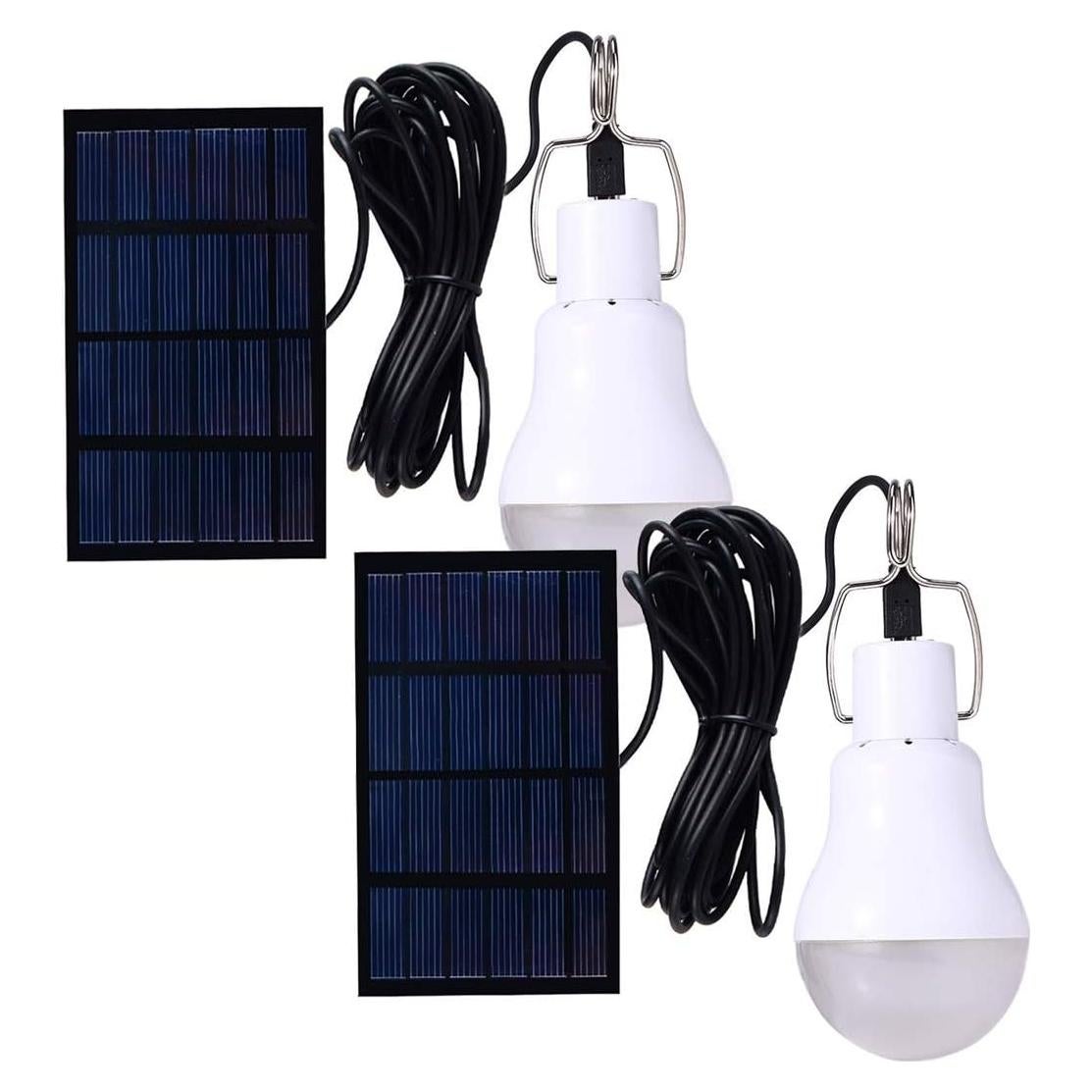 Lámpara Solar Portátil All Best S-1200 350 Lúmenes 2 Pzas