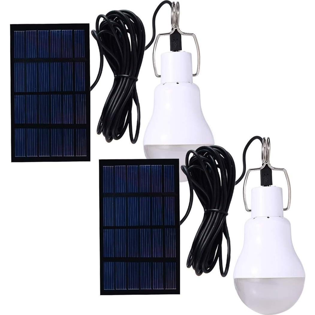 Lámpara Solar Portátil All Best S-1200 350 Lúmenes 2 Pzas
