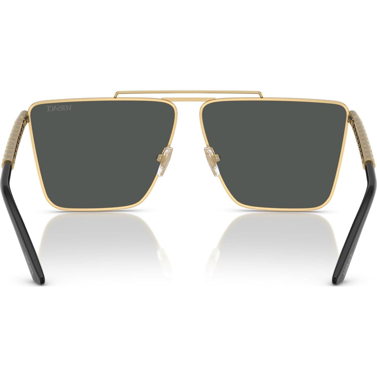 Gafas de sol Versace Hombre Marco Dorado Lentes Grises 64mm