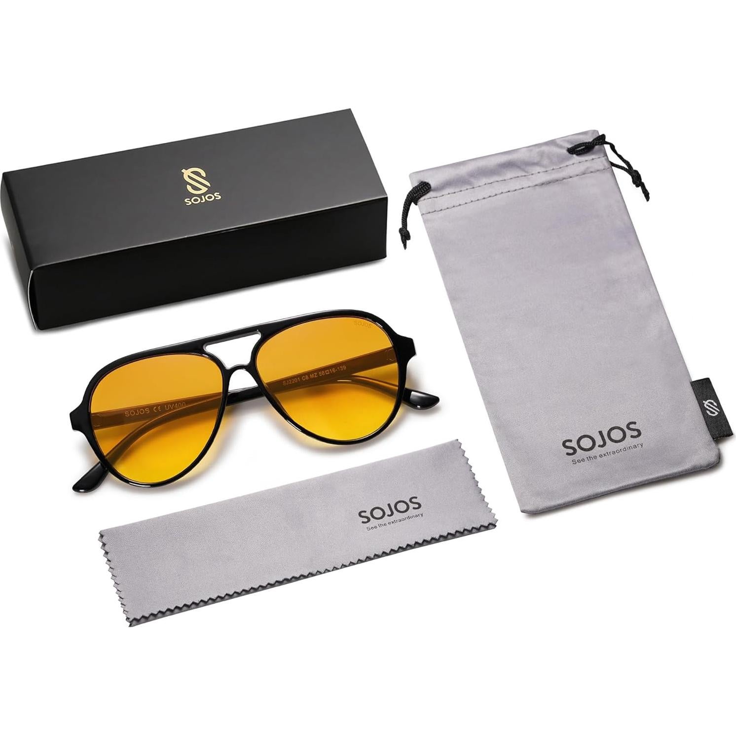 Gafas de sol aviador polarizadas SOJOS SJ2201 UV400