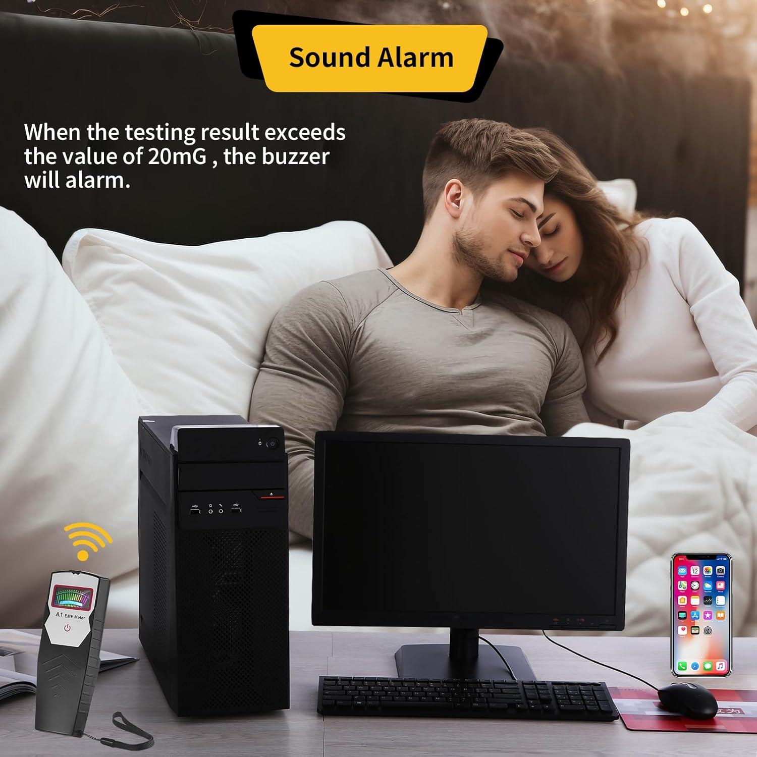 Medidor de EMF AceFox con Pantalla LCD - Detector de Radiación