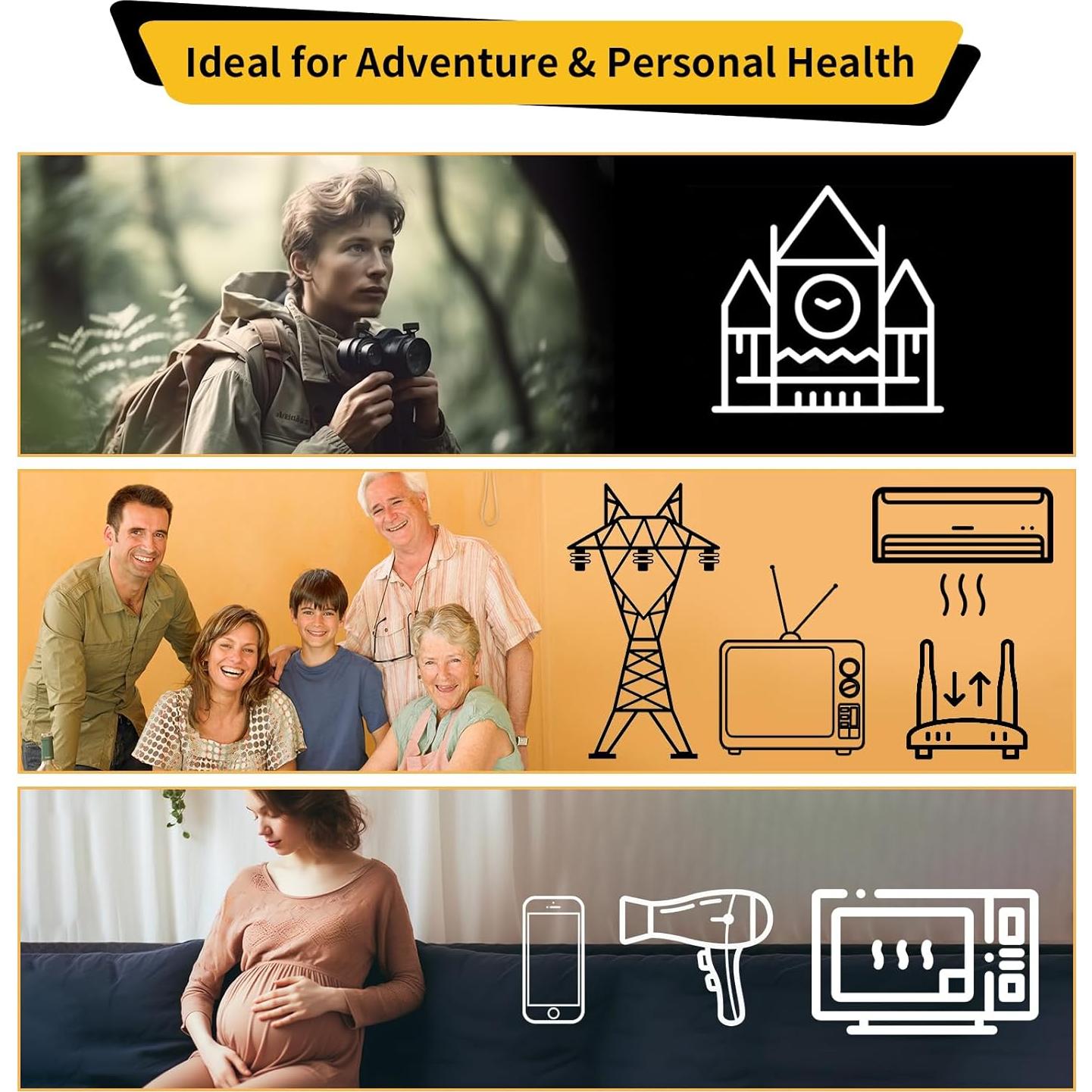 Medidor de EMF AceFox con Pantalla LCD - Detector de Radiación