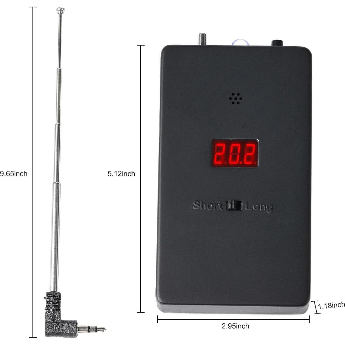 Detector de EMF Paranormal Ghostscoutee 2-en-1 Doble Rango