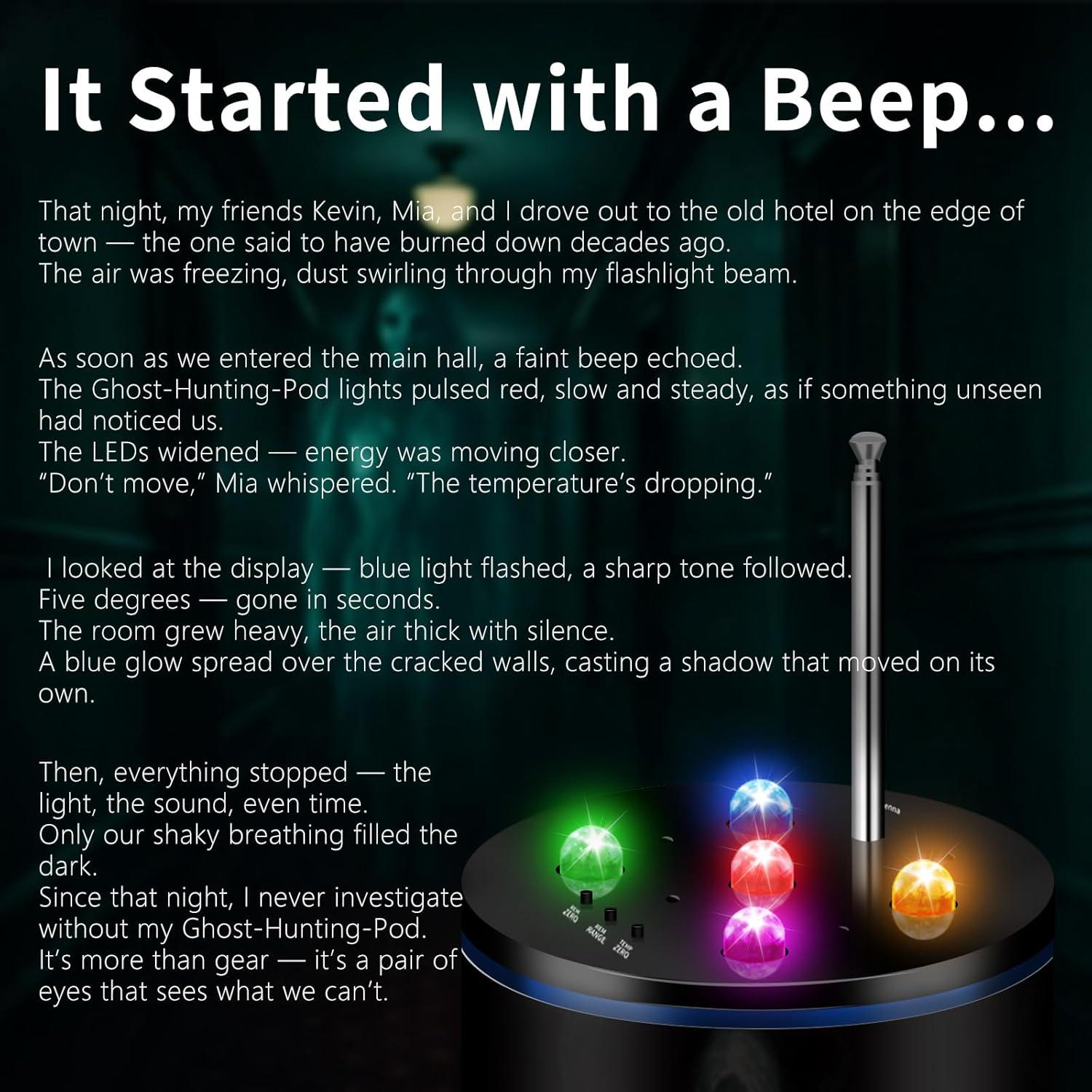 Detector de Fantasmas VORIGY EMT 2.0, Doble Sensor EMF y ATDD