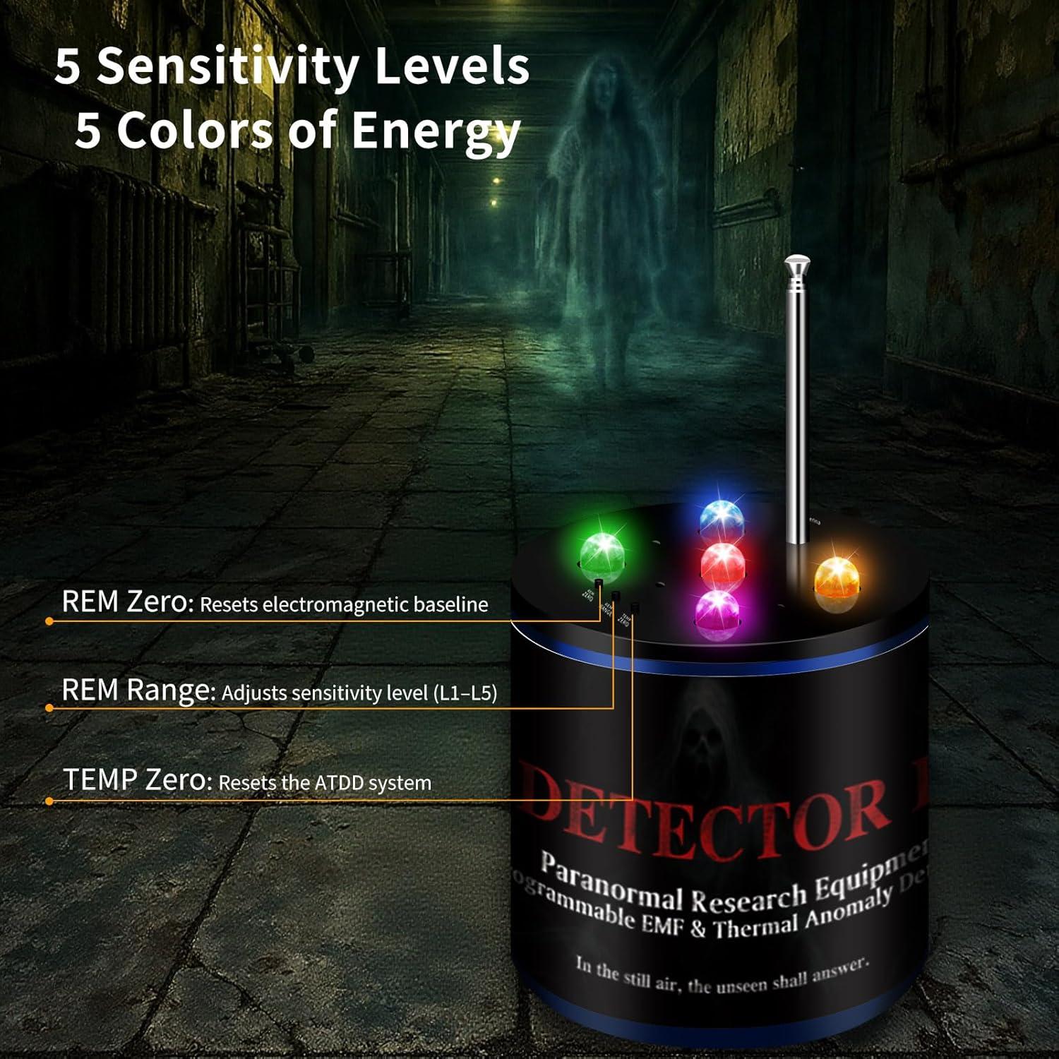 Detector de Fantasmas VORIGY EMT 2.0, Doble Sensor EMF y ATDD