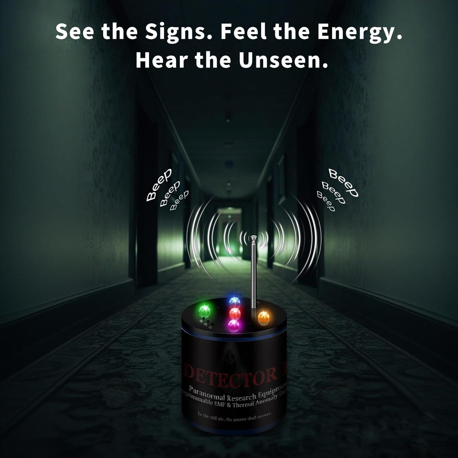 Detector de Fantasmas VORIGY EMT 2.0, Doble Sensor EMF y ATDD