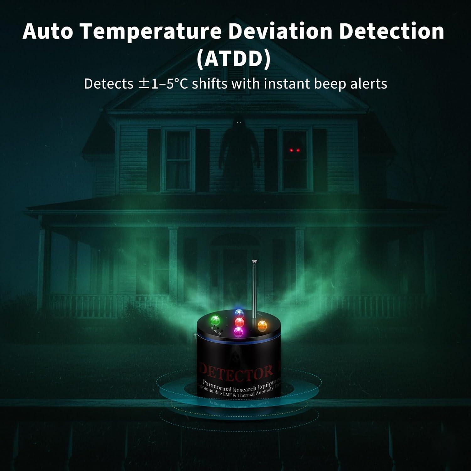 Detector de Fantasmas VORIGY EMT 2.0, Doble Sensor EMF y ATDD