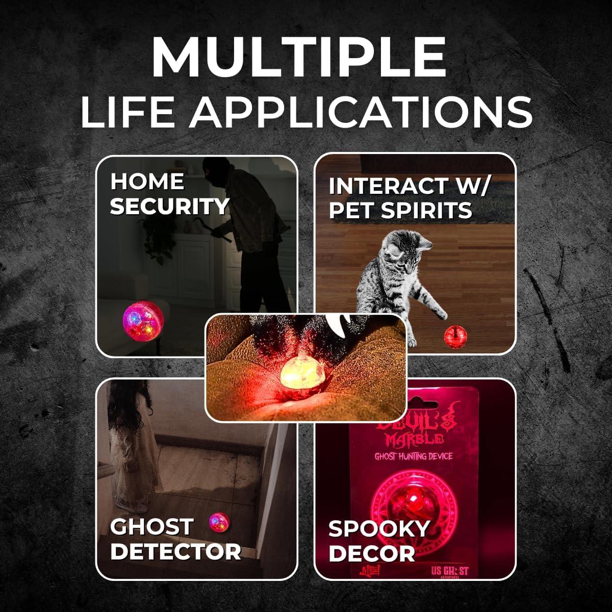 Canica del Diablo US Ghost Adventures - Sensor Iluminado para Caza de Fantasmas