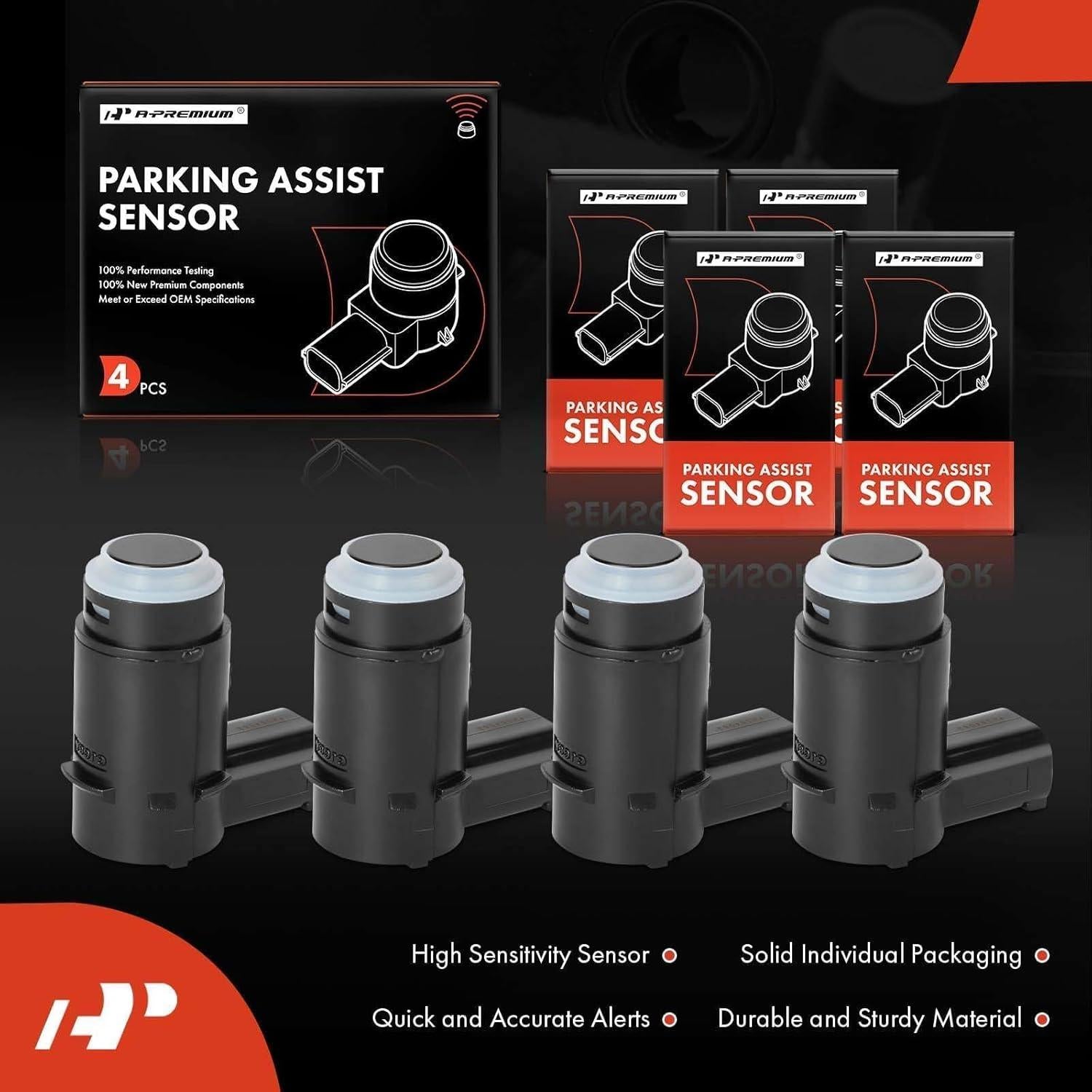 Sensor de Estacionamiento A-Premium 4PC para Ford y Lincoln