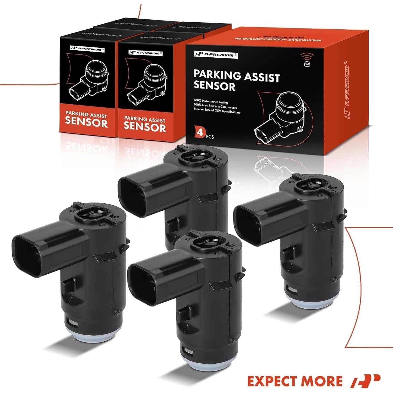 Sensor de Estacionamiento A-Premium 4PC para Ford y Lincoln