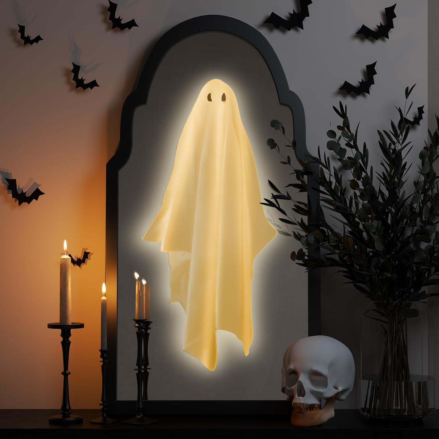Espejo Fantasma Holográfico SQUISHYSOFTIES 33x19 cm LED Halloween